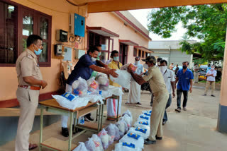 Distribution of kit for home guards in Dakshina kannada