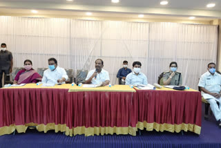 minister koppula eeshwar review meeting in jagitial district