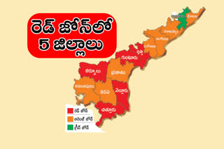 Five districts in the Red Zone from the state