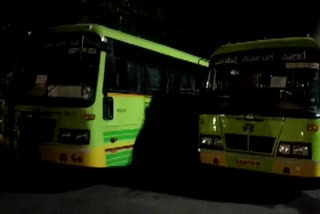 Around 1400 migrants sent from Hubli via buses to neighbouring districts