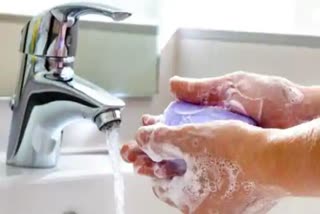 anti corona washbasin, जवाहर नगर थाने में वाशबेसिन