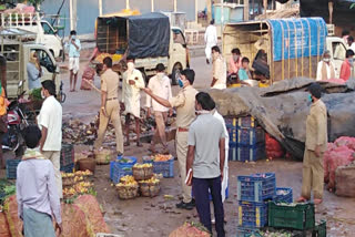 Market area of Kushtagi