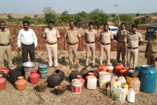 CPI attack on Illegal liquor preparation in Bidar