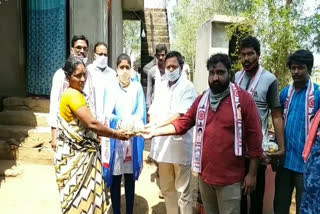 due to corona lickdown Distribution of vegetables to the poor in Prathipaddu constituency in east godavari