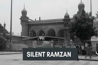 COVID-19  coronavirus  lockdown  Mecca Masjid  Ramzan  ஹைதராபாத்தில் ரம்ஜான் பாதிப்பு, கரோனா வைரஸ், கரோனா பாதிப்பு, கோவிட்-19, வைரஸ், ரம்ஜான், ஹைதராபாத் வெள்ளம்