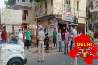 Uttam Nagar Police announces to maintain social distance in RWA members due to lockdown