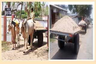 due to Sand trafficking Fines imposed in mopidevi mandal in krishna