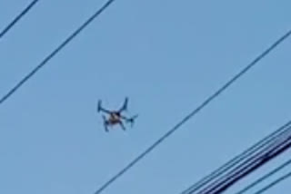 police using drone cameras in krishna dst vijawada