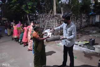 food distribution to poor people in andhra pradesh