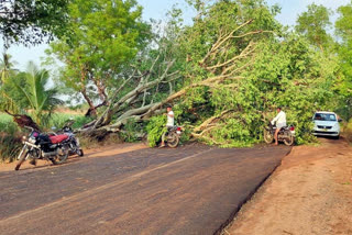 Heavy rain in part of muddebihal, water rushed to home