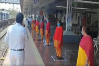 conduct moc drill in anantapur dst railwaystation