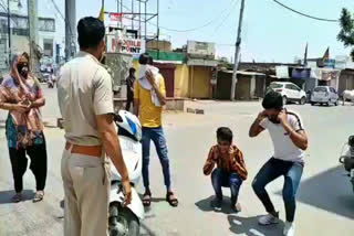 youths did sit ups rewari