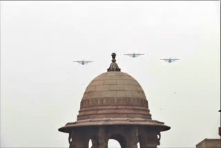 Aerial salute corona warriors in Rajapth