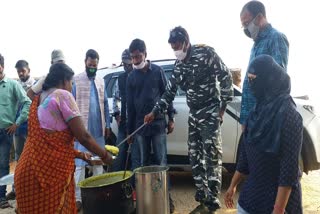 Langar organized in Pithoria police station area in ranchi