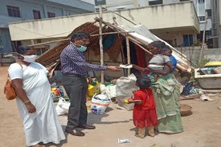 A man help to poor family in medchal district