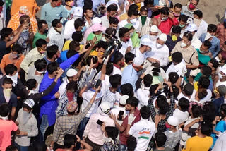 Breaking the lockdown in police peace procession