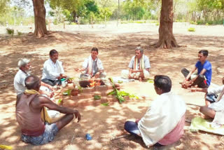 Fear of corona: Vedic sacrifices were made by wild villagers