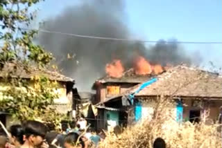 house caught fire in bhivandi