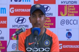 Prithvi Shaw pays tribute