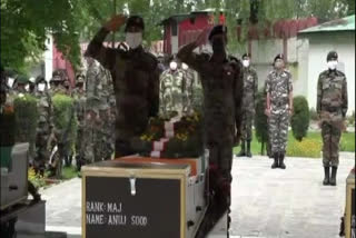 army paid homage to major anuj sood