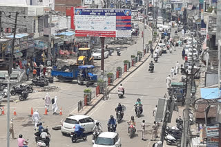 charkhi dadri market congested