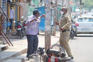 Police beaten up person