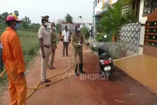 TN Fireman service conduct disinfection at Erode