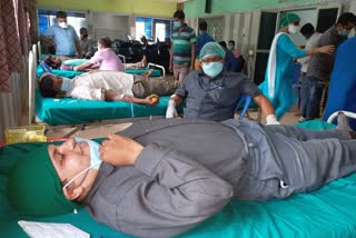 Doctors also donated blood at Rashidpur Hospital