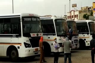 Uttarakhand roadways buses, राजस्थान में प्रवासी मजदूर