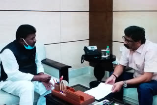 Bandhu Tirkey meets CM for the sixth JPSC final exam result