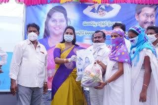 mla sridevi distributed essetial things