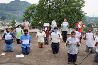 paderu people protest at visakha district