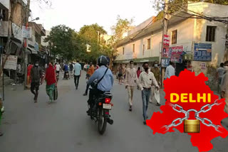 On the first day in lockdown 3.0 people did not follow social distancing in Jharoda area , Delhi