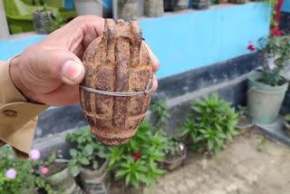 hand grenade recovered at Sootea