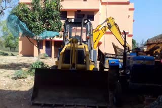 Forest Department confiscated JCB from Lapasia forest Hazaribagh