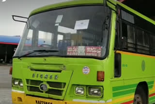 Bus Transport starts in Haveri