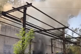 fire accident at transformer garage in zaheerabad