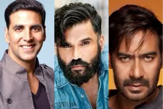 Akshay, Ajay, Suniel feature in video