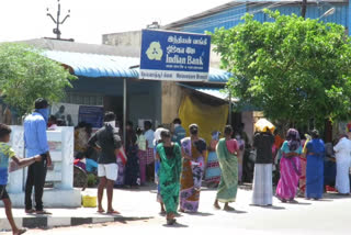 Bank opened after a Month, People who accumulate money