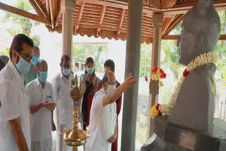 കുഞ്ചൻ നമ്പ്യാർ ദിനാഘോഷം  മന്ത്രി ജി സുധാകരൻ  അമ്പലപ്പുഴ കുഞ്ചൻ നമ്പ്യാർ സ്‌മാരകം  kunjan nambiyar  minister g sudhakaran  ambalappuzha kunjan nambiyar smarakam