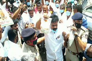 Arrest of protesters including MLA