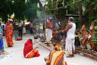 villagers worshipped goddes to prevent corona in bankura