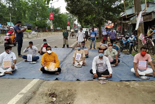 BJP's symbolic hunger strike in front of BDO office