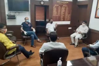 BJP party leaders Discuss on the campaign run for the people in lockdown