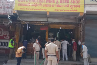 People are getting lines on liquor contracts at 5 A.M in sagarpur