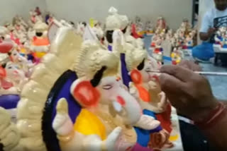 COVID-19 lockdown hits Ganesha idol making business