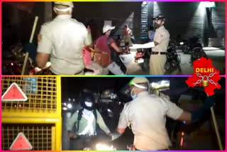 Mohan garden police night picket checking corona virus delhi lockdown