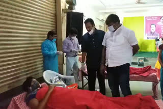 Blood doante camp in madhura nagar