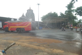 range of lingaraj temple became sanitize