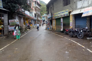 Dharampur Market deserted